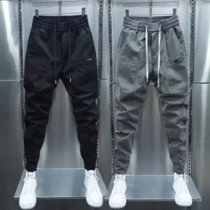 Pantalones rectos holgados tobilleros hombre 2025