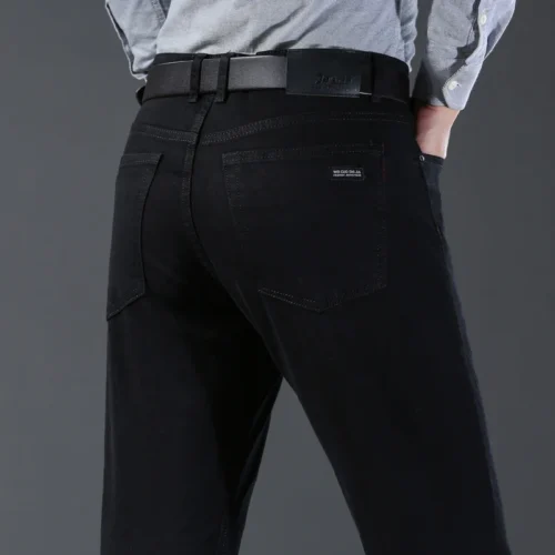 Jeans elásticos de algodón corte regular hombre - Image 5