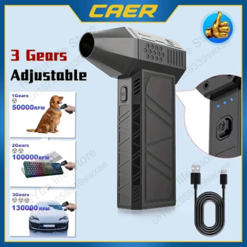 Mini Ventilador Turbo de 130000RPM para Limpieza - Imagen 2
