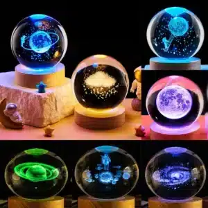 ORBGEM Bola de cristal luminosa de colores 3D