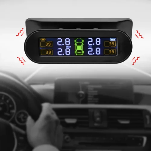Monitor Solar TPMS de Presión de Neumáticos con 4 Sensores - Image 4