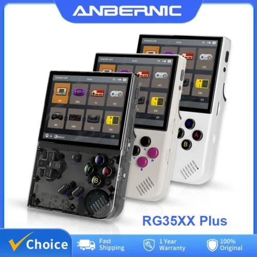 Consola portátil retro ANBERNIC RG35XX Plus con más de 5000 juegos y salida HDMI.