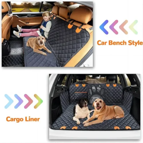 Funda de asiento impermeable para perro con ventana de malla - Image 4