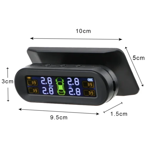 Monitor Solar TPMS de Presión de Neumáticos con 4 Sensores - Image 5