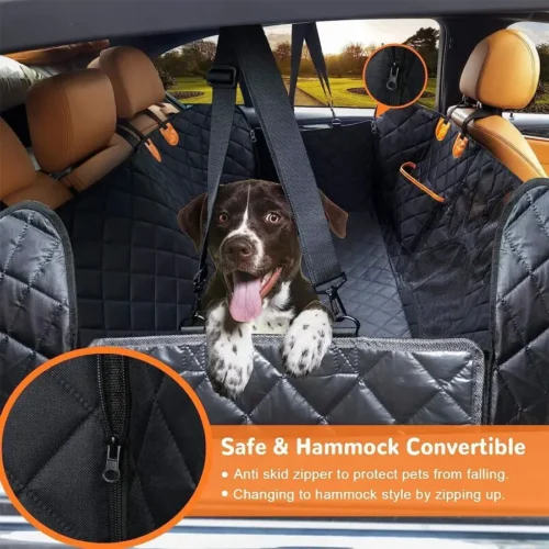Funda de asiento impermeable para perro con ventana de malla - Image 3