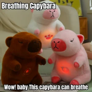Peluche Capybara o Tarsero que respira con sonido y luz